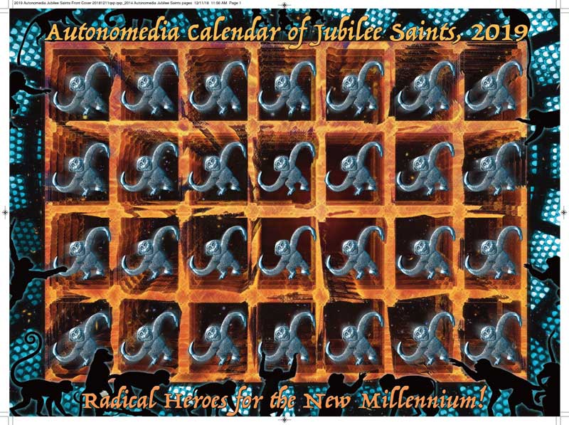 2019 Autonomedia Calendar of Jubilee Saints - Click Image to Close