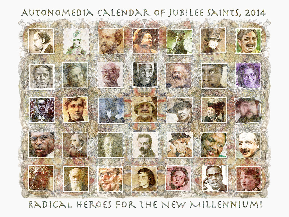 2014 Autonomedia Calendar of Jubilee Saints