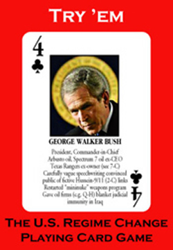 U.S. Regime Change Playing Cards